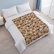 Cockapoo sherpa fleece throw blanket, view 9 - MRSLM