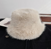 women's plush bucket hat, view 3 - MRSLM