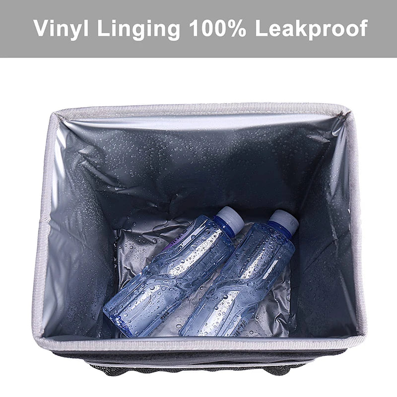 Foldable waterproof car trash can, view 4 - MRSLM