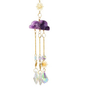Crystal cloud sun catcher wind chime, view 5 - MRSLM