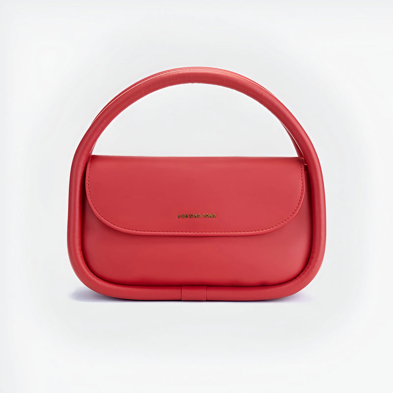large soft split leather shoulder bag, view 5 - MRSLM