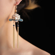pearl shell bead single earring - MRSLM