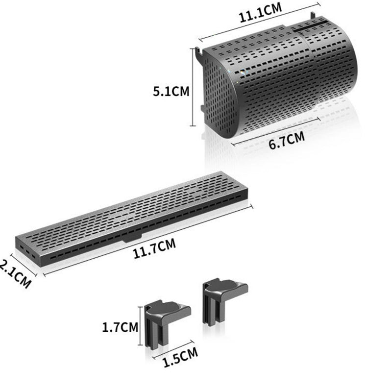 Fish tank filter inlet guard, view 2 - MRSLM