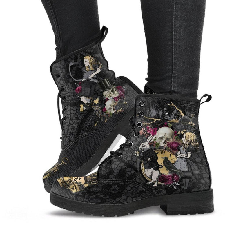 Printed lace-up high-top boots, view 2 - MRSLM