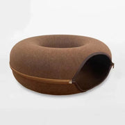 foldable felt cat tunnel bed, view 6 - MRSLM