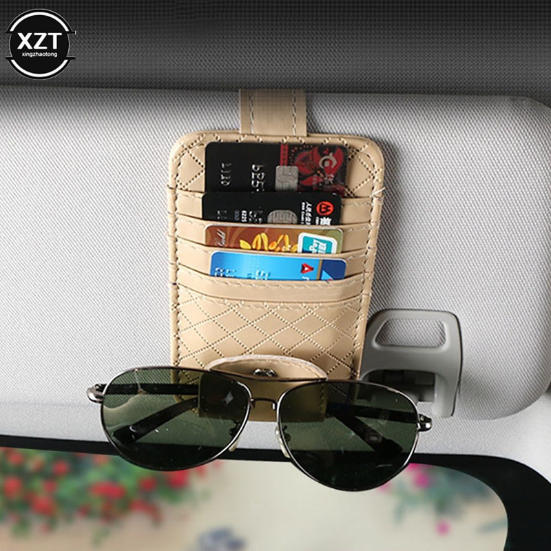 Compact sun visor car organizer, view 5 - MRSLM