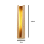 bamboo led table lamp, view 2 - MRSLM