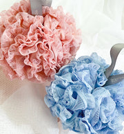 Extra large soft lace bath sponge, view 6 - MRSLM