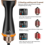 hot air brush hair dryer, view 5 - MRSLM
