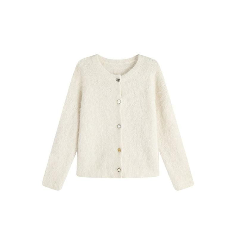 alpaca blend cardigan, view 4 - MRSLM