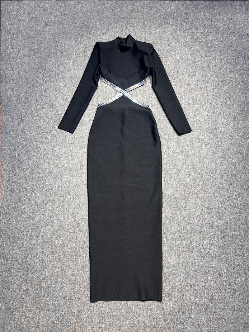 rhinestone formal dress, view 7 - MRSLM