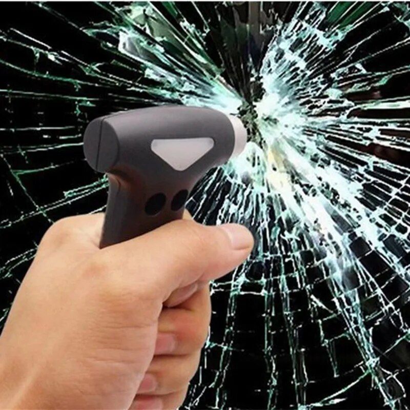 2-in-1 car safety hammer and seatbelt cutter, view 4 - MRSLM