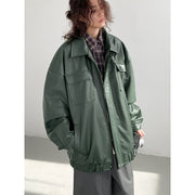 men's loose PU leather jacket, view 4 - MRSLM
