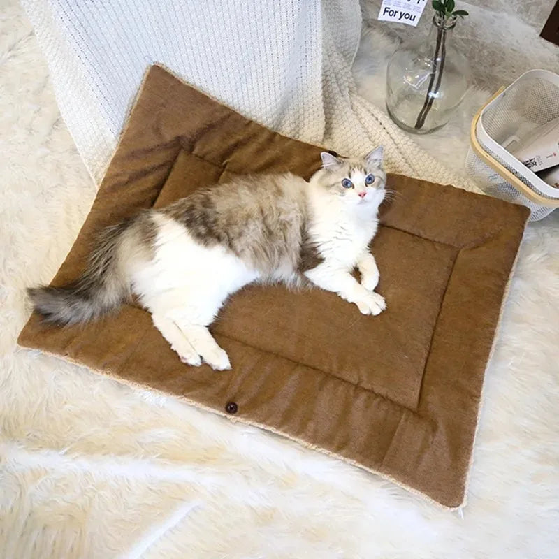 fluffy winter cat bed, view 6 - MRSLM
