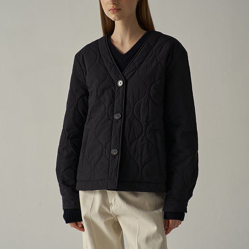 quilted women's winter jacket, view 3 - MRSLM