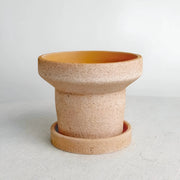 terracotta water pipe planter with tray, view 6 - MRSLM