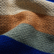 Colorful stripe plaid cotton blanket, view 8 - MRSLM