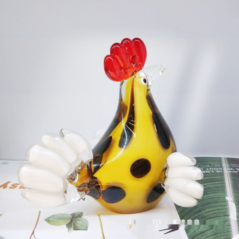 Handmade blown glass animal ornament, view 9 - MRSLM