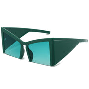 irregular semi-rimless sunglasses, view 6 - MRSLM