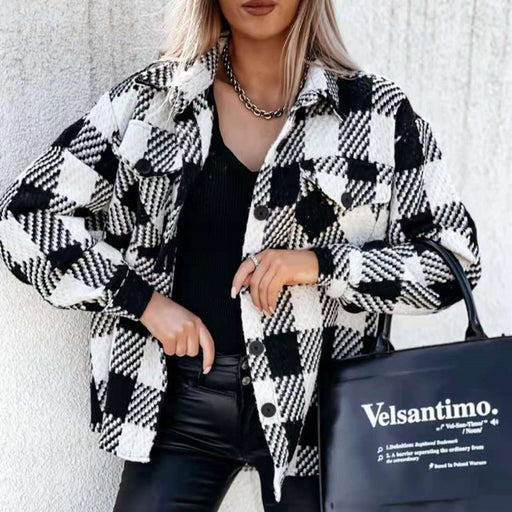 Women's plaid shirt jacket - MRSLM