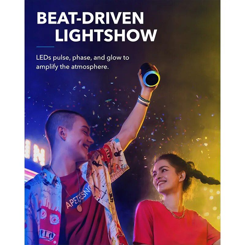 Portable 360 Bluetooth speaker with LED, view 4 - MRSLM