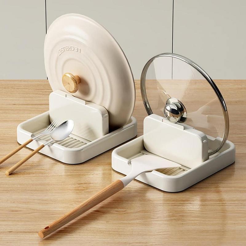 foldable non-slip pot lid and utensil holder - MRSLM