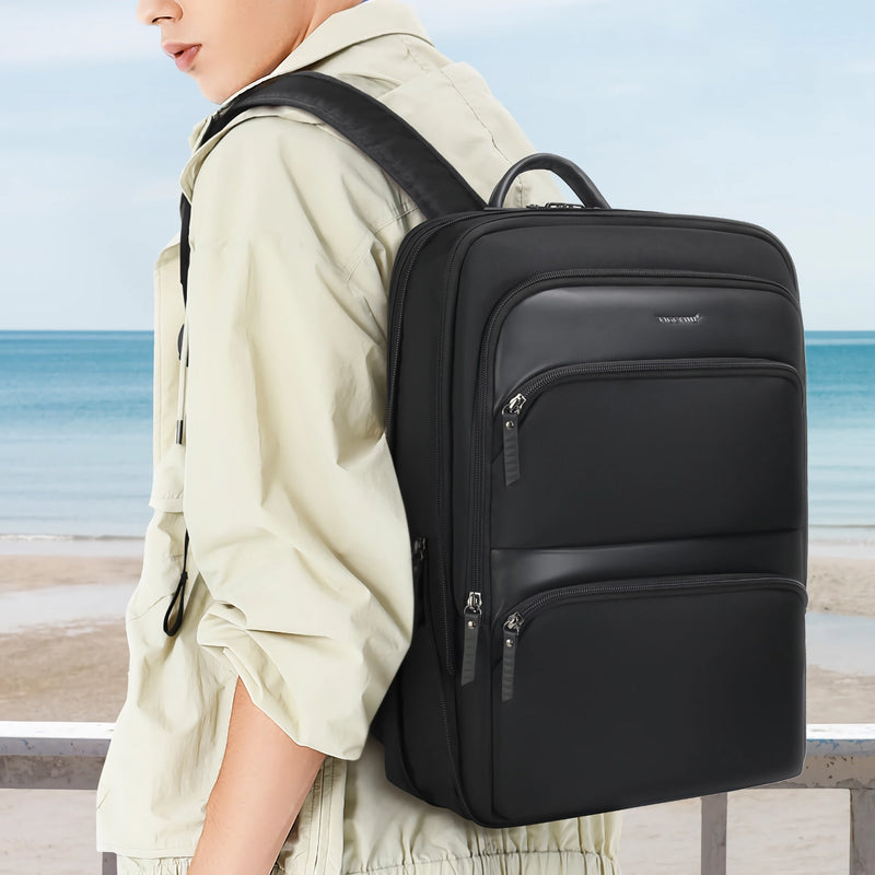 men's slim waterproof laptop backpack, view 5 - MRSLM