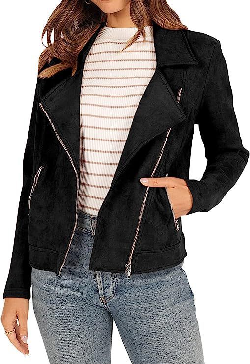 deerskin velvet motorcycle jacket with zipper pockets, view 11 - MRSLM