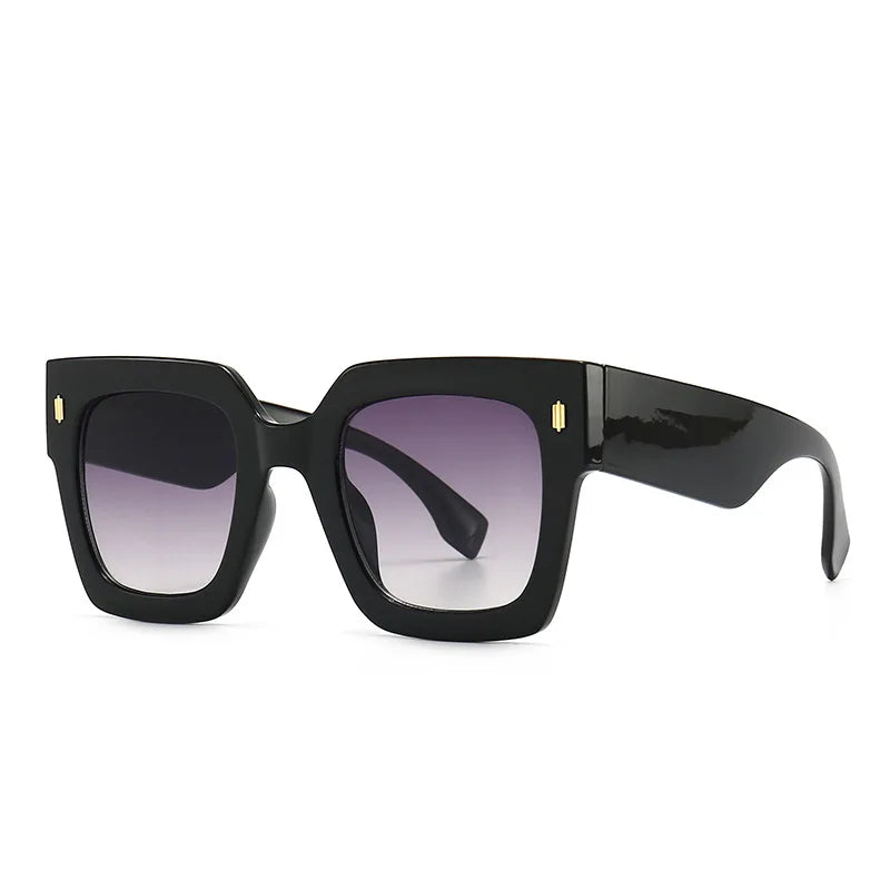 retro square frame cat eye sunglasses, view 8 - MRSLM