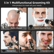 5-in-1 men's electric shaver and trimmer, view 4 - MRSLM
