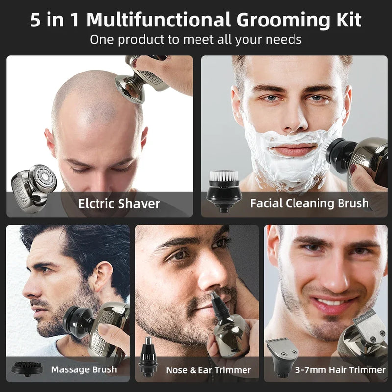 5-in-1 men's electric shaver and trimmer, view 4 - MRSLM
