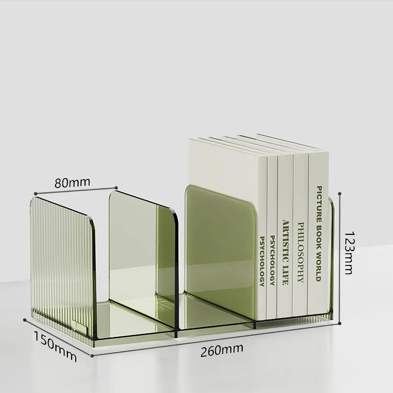 Desktop transparent book stand holder, view 3 - MRSLM