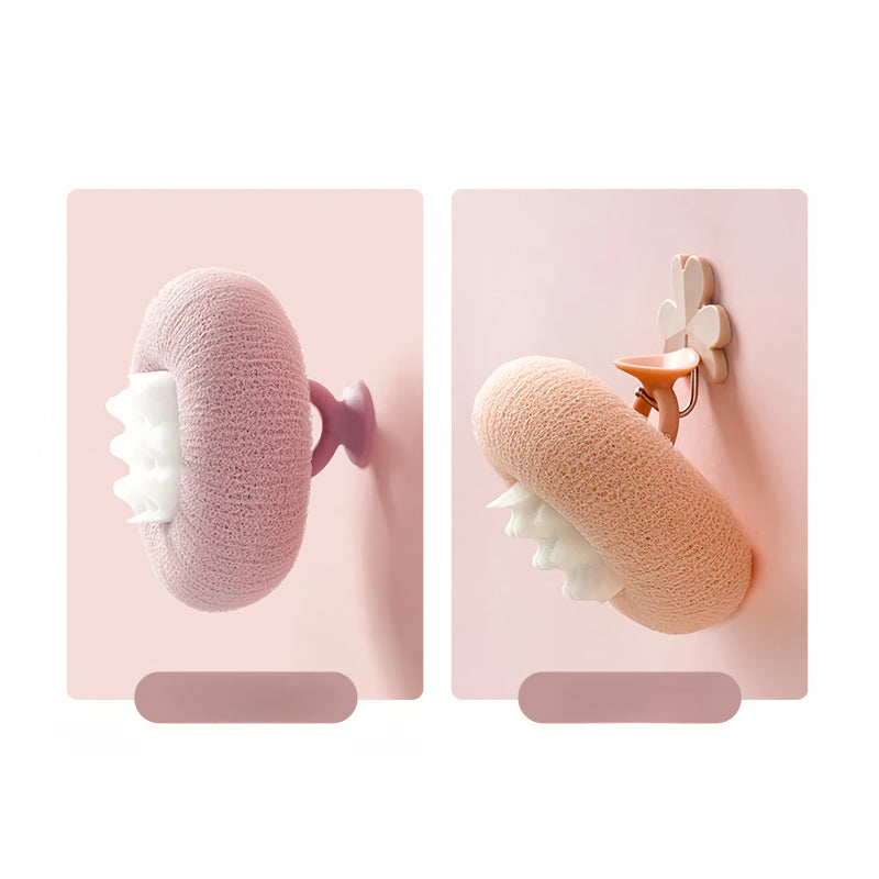 flower pattern bath sponge ball, view 7 - MRSLM