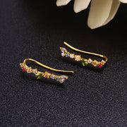 zircon geometric drop ear clips, view 3 - MRSLM