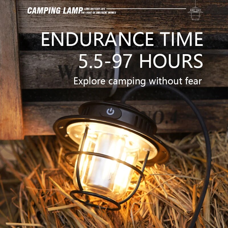 retro portable camping lantern, view 4 - MRSLM