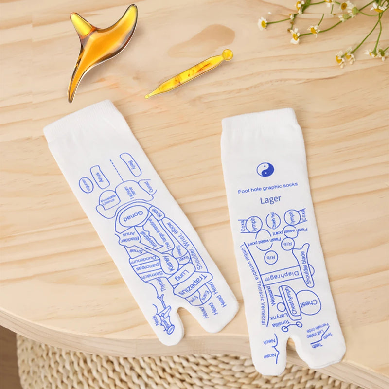 foot reflexology massage socks set, view 8 - MRSLM