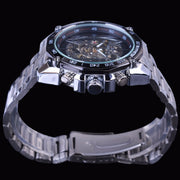 men's casual hollow mechanical watch, view 6 - MRSLM