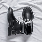 men's leather ankle boots for outdoor work, view 6 - MRSLM