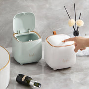compact pressing desktop trash can - MRSLM