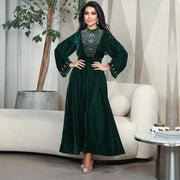velvet water drop dress, view 2 - MRSLM