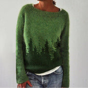 multicolor loose pullover sweater for women - MRSLM