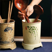 ceramic chopstick storage holder, view 8 - MRSLM