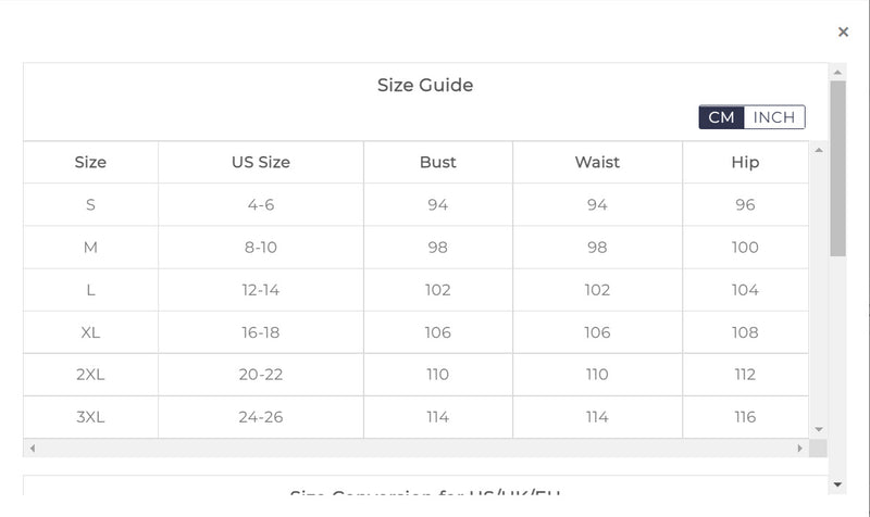 Pleated cape sleeve maxi dress size chart - MRSLM