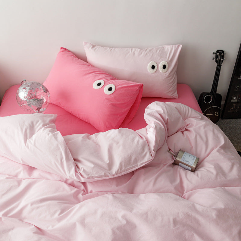 washed cotton bedding set, view 7 - MRSLM