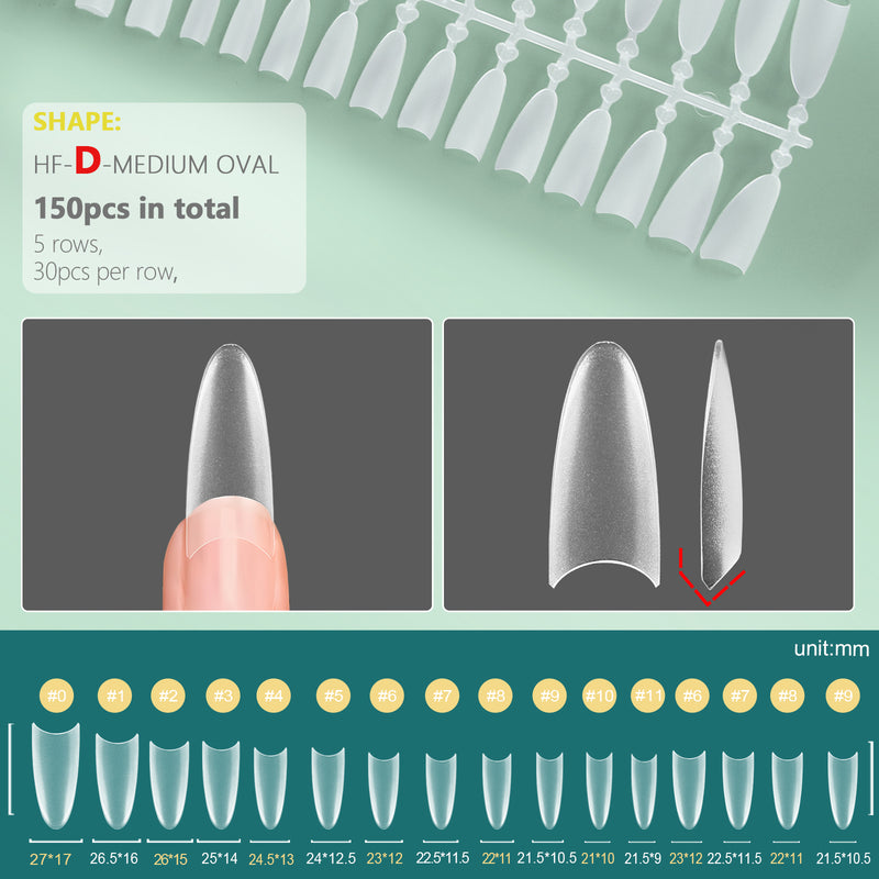 short half cover false nail tips, view 7 - MRSLM