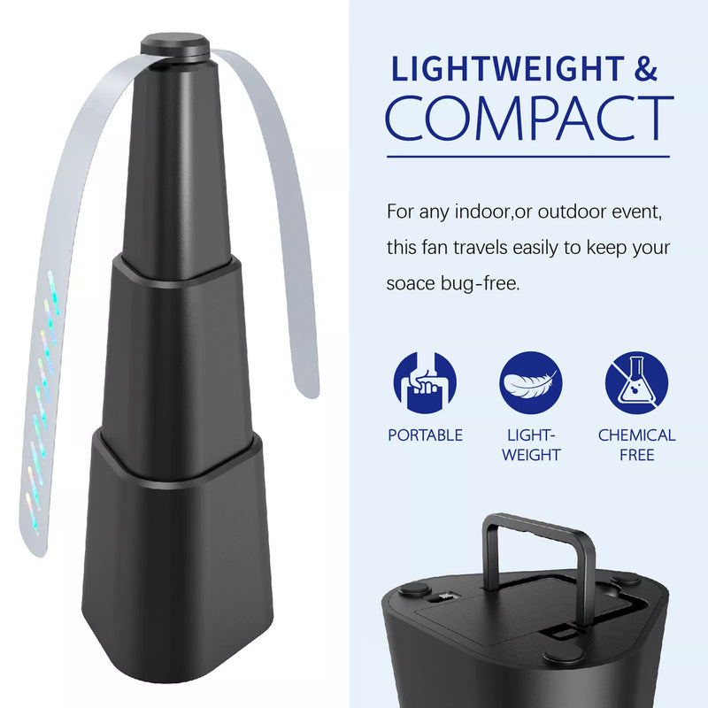 portable fly repellent fan, view 6 - MRSLM