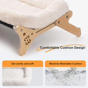 Wooden cat window hammock, view 6 - MRSLM