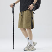 men's side ribbon quick-dry casual shorts, view 2 - MRSLM