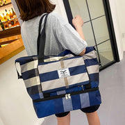 foldable waterproof gym duffel bag, view 2 - MRSLM