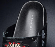 men's retro cowhide slippers, view 2 - MRSLM